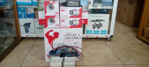 4 Channel Kit Hikvision 2mp With 100m Cat 6 Cable · Photo 1