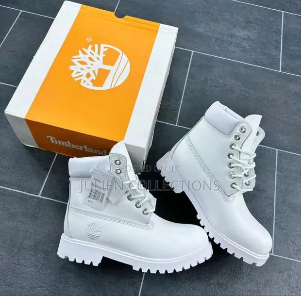 Timberland Boots Leather White · Photo 1