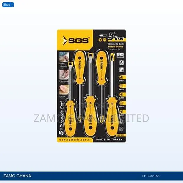Screw Driver Yellow Series Set 5pcs - Sgs1055 · Photo 1