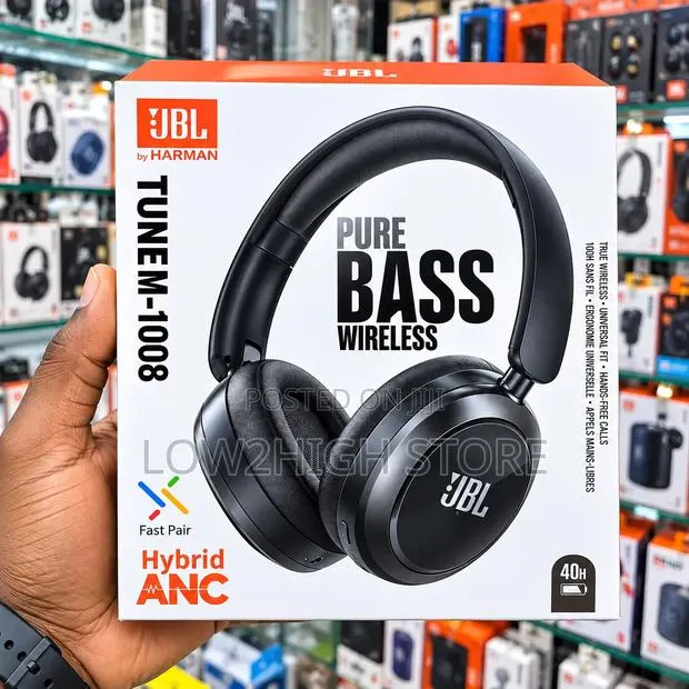 JBL Tune M-1008 Wireless ANC Over-Ear Headphones - Low2High · Photo 1