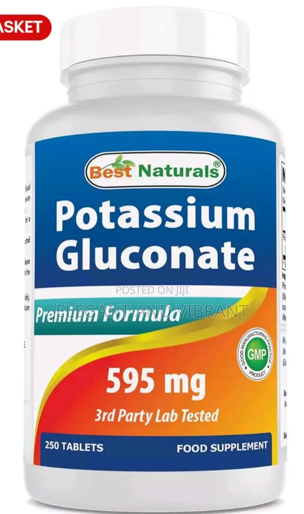 Potassium Gluconate 595 Mg 250 Tablets · Photo 1