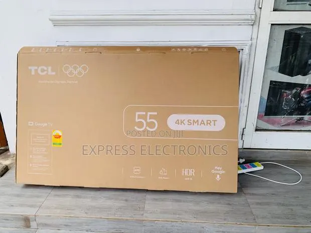 Brand New Slim TCL 55′′ 4K UHD 4K Smart Android TV 55P635 Black TV · Photo 1