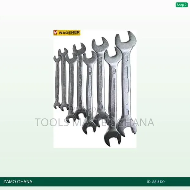 Wagener Double Open Spanner Set 8pcs 8-22mm - Ss-8-Do · Photo 1