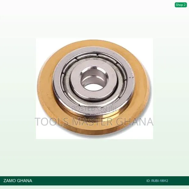 Scoring Wheel W/ Gold Bearing 22mm 7x8inch - Rubi-18912 · Photo 1