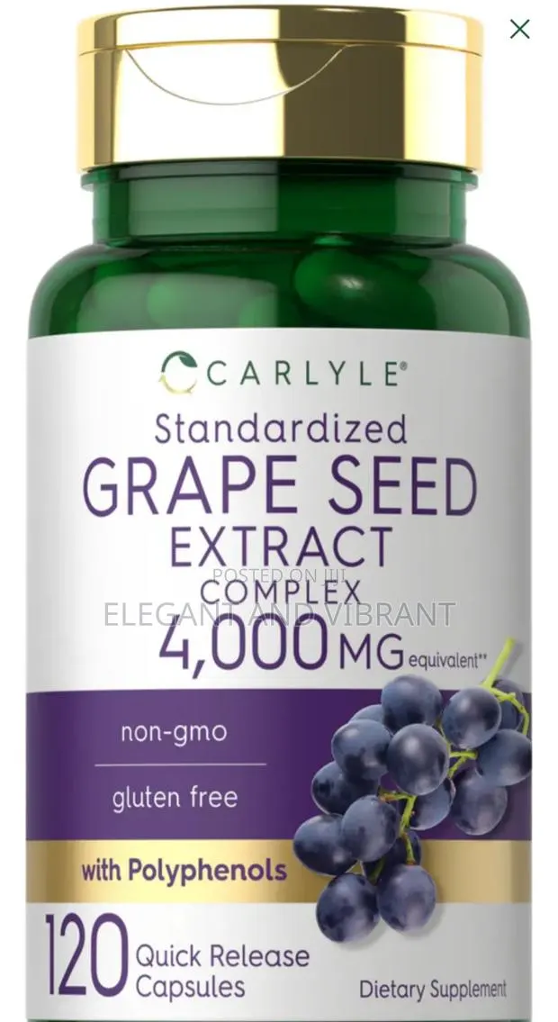 Grape Seed Extract 4,000mg | 120 Capsules · Photo 1