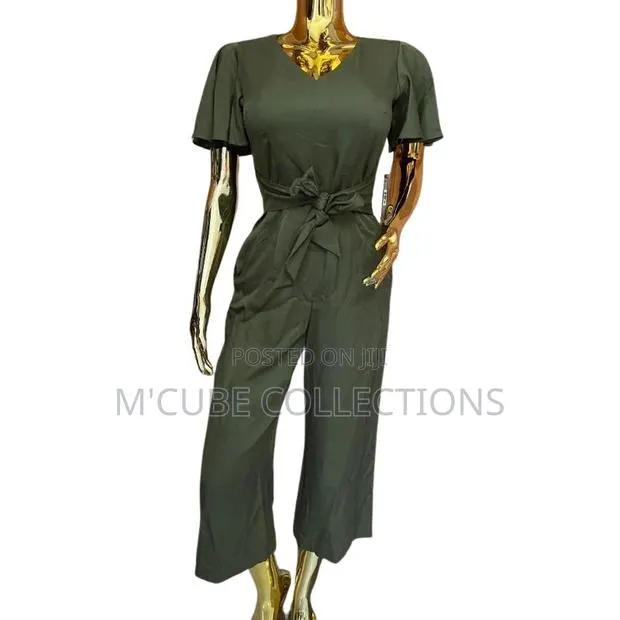Olive Tie-Waist Jumpsuit - Calvin Klien · Photo 1