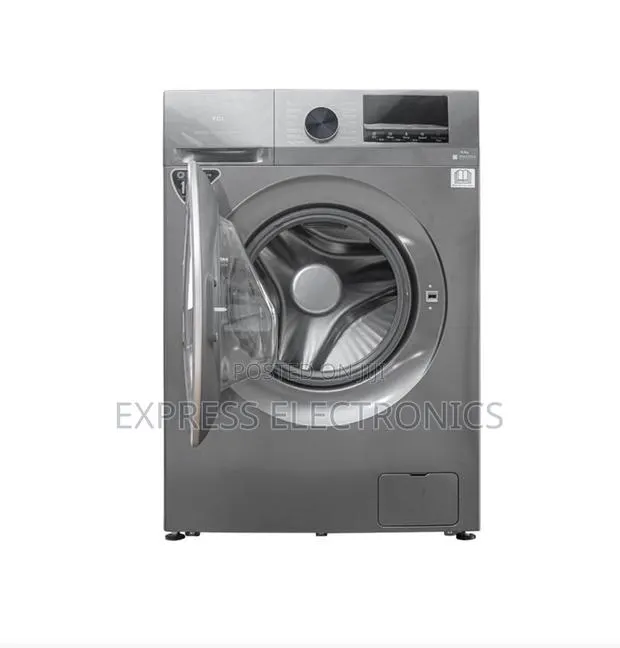 Text Us TCL Washing Machine Front Load Full Auto Silver 10.5 Kg Wash · Photo 1