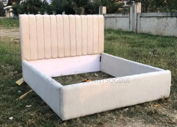 Creamy Queen Size Bed Frame · Photo 1
