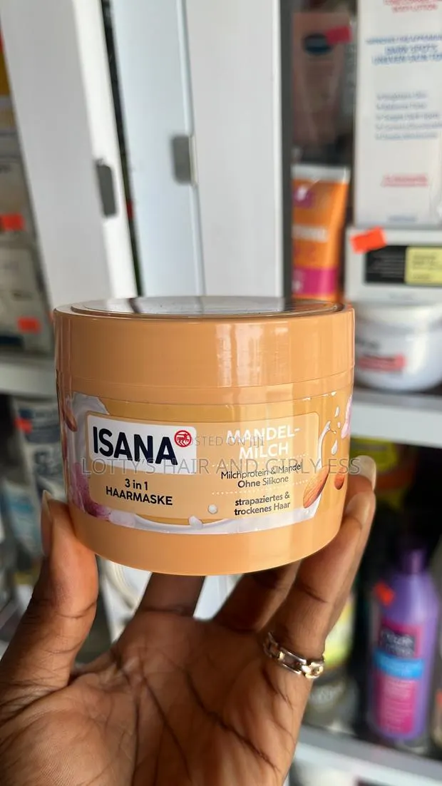 Isana 3 in 1 Almond Milk Hair Mask for Damaged Dry Hair-German Brand · Photo 1
