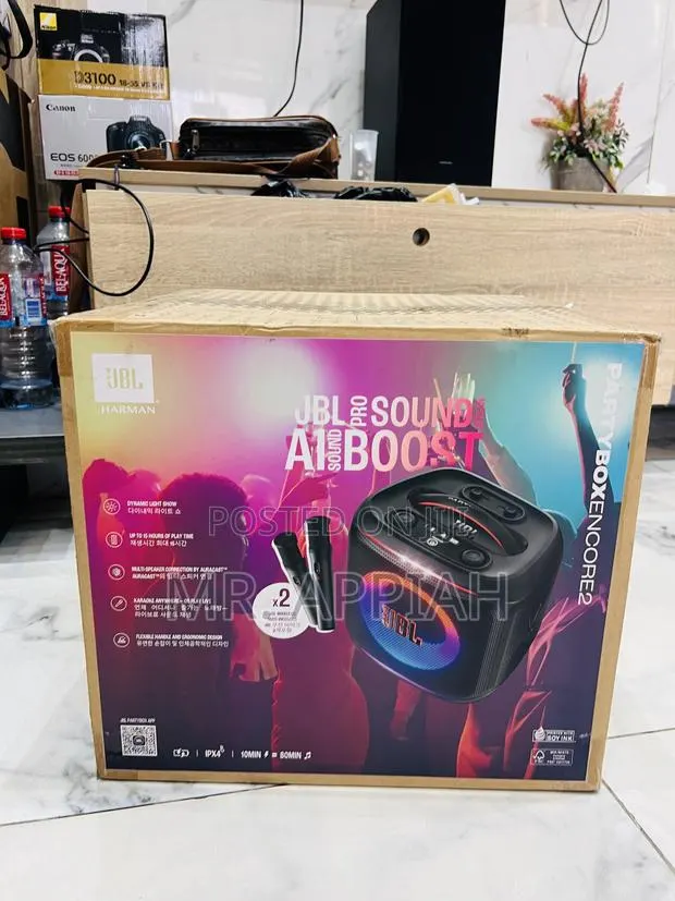 High Quality JBL PartyBox Encore Essential 2 Portable Speaker(Black).. · Photo 1