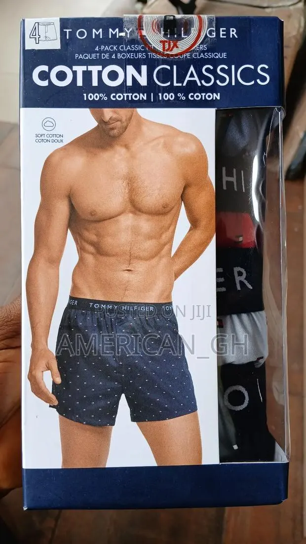 Tommy Hilfiger 100% Cotton Classic Boxer, 4 Pack · Photo 1