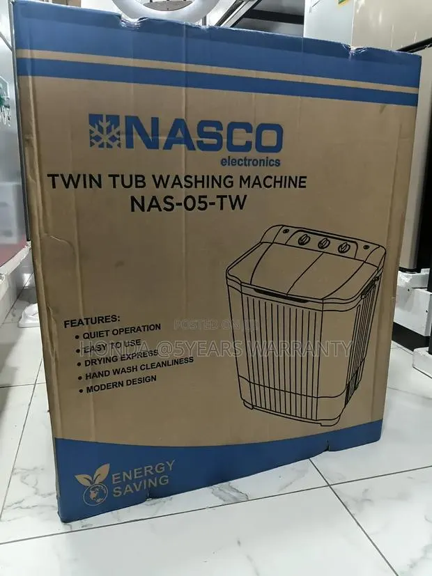 Nasco Twin Tub Washing Machine - Energy Saving · Photo 1