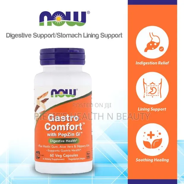 Now, Gastro Comfort, Plus Mastic Gum, Aloe Vera Slippery Elm,60 Caps · Photo 1