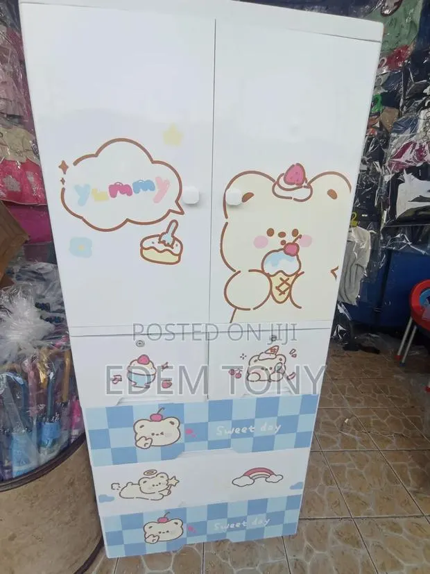 Multi-Tier Plastic Baby Kids Storage Cabinet · Photo 2