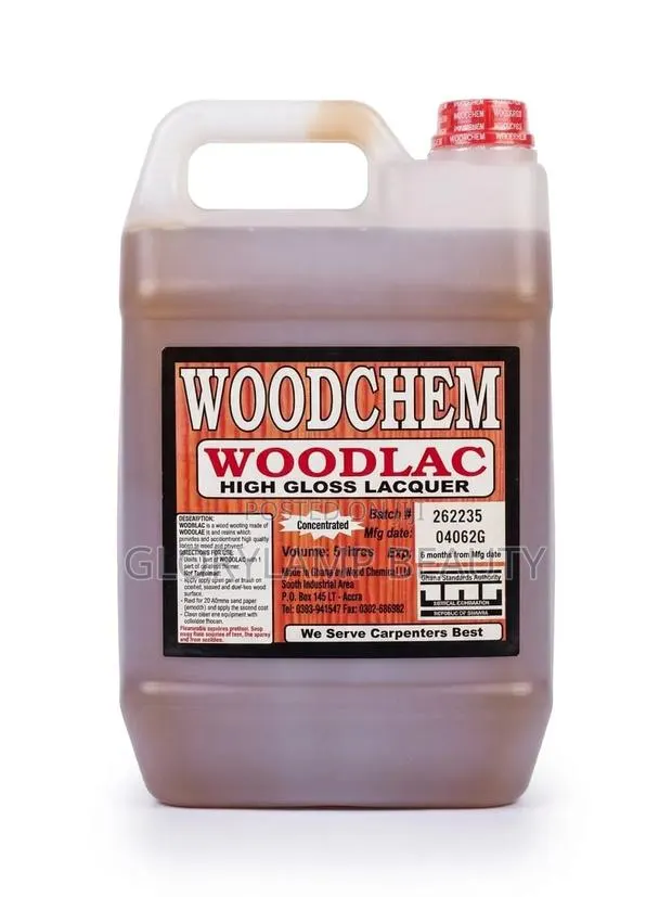 WOODCHEM WOODLAC High Gloss Wood Lacquer – 5 Litres · Photo 1