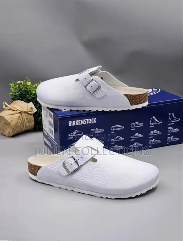 Birkenstock Boston Og Leather White · Photo 1