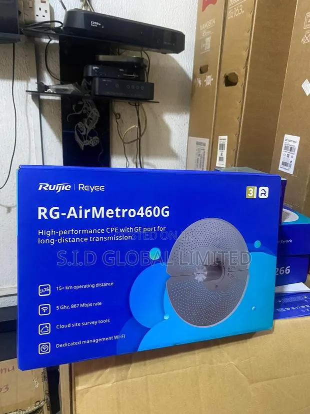 Ruijie Rg-Airmetro460g -15km +5ghz867mbps Point to Point -Long Range · Photo 1