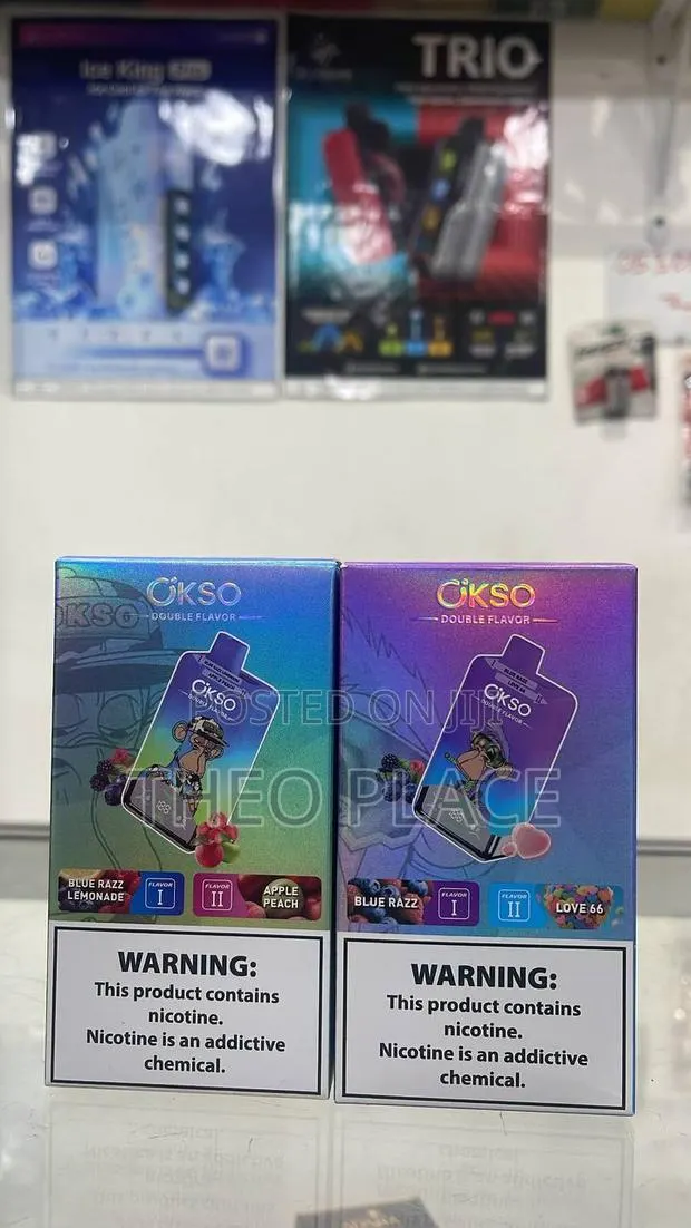 OKSO Double Flavor Disposable Vape – Flavors | Available in Accra · Photo 1