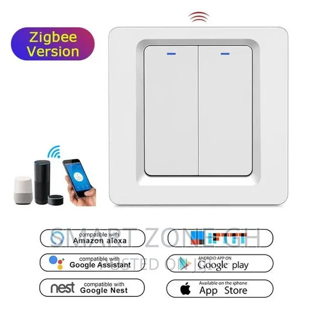 Zigbee 2 Gang Smart Switch Works Without Neutral · Photo 1