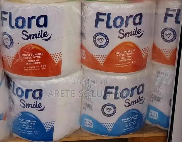 Flora Jumbo Kitchen Tissue 6 Rolls · Photo 1