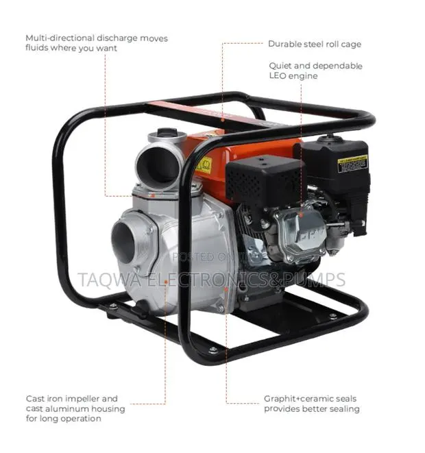 High Pressure Leo Gasoline 6.5hp Water Pump · Photo 1