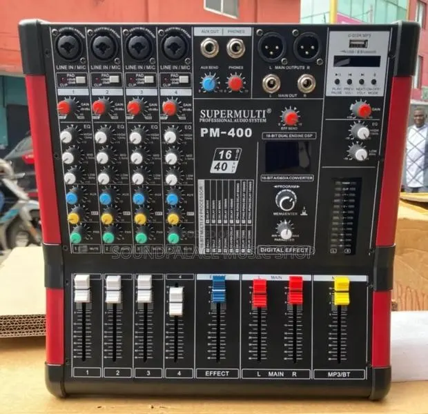 Supermulti Pm-400 4channel Professional Powered Audio Mixer · Photo 1