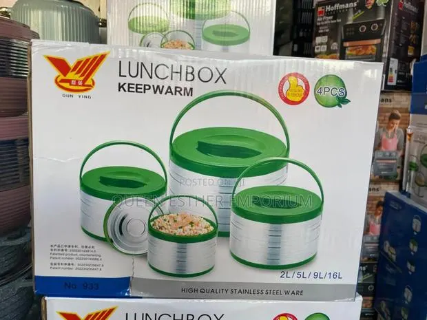 4 Set Big Barrel Lunch Box · Photo 1