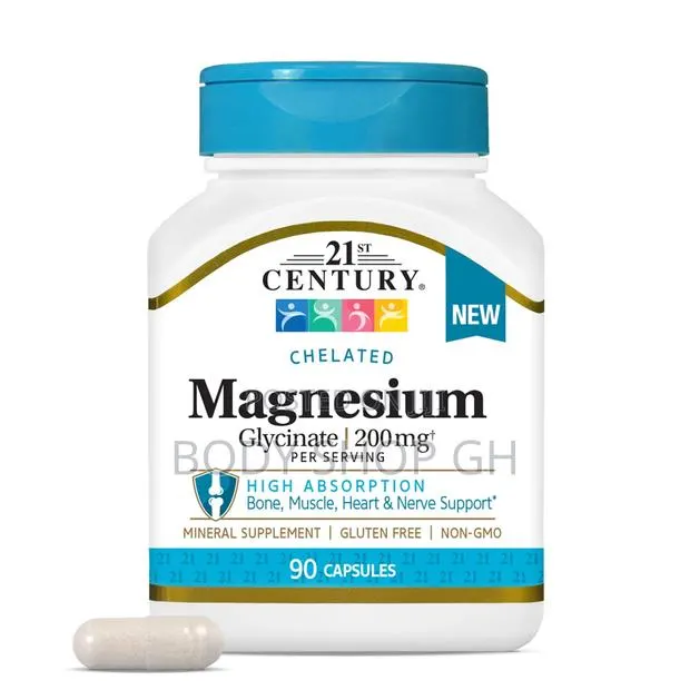 21st Century Magnesium Glycinate 200 Mg Capsules Per Serving, 90 Count · Photo 1