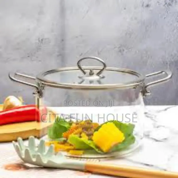 Heat Resistant Glass Cooking Pot · Photo 1