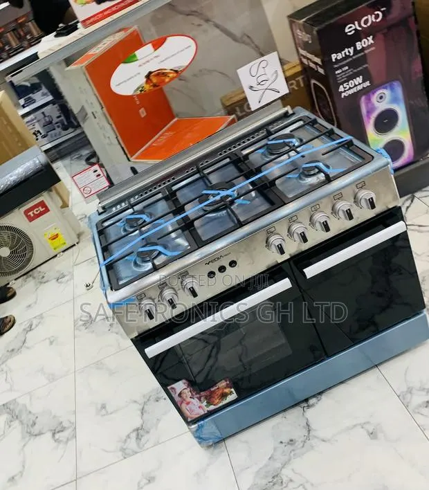 Exclusive Mediatech 5-Burner Gas Cooker Oven, Grill, Auto Rotisserie · Photo 1