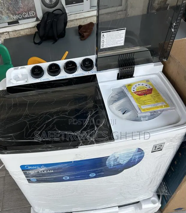 Secure New Midea 12kg Semi Auto Twin Tub Washing Machine · Photo 1