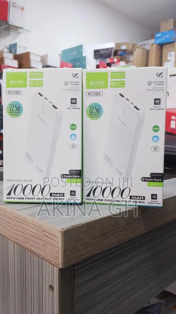 Bavin Fast Charging Power Bank 10000MAH With USB Port 22.5w · Photo 1