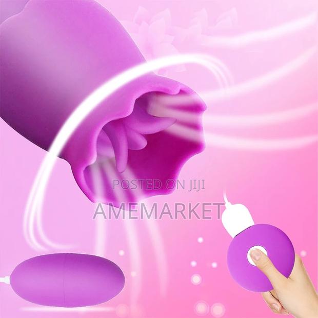 Tongue Licking Vibrating Eggs. Nipple Sucker, Female Sex Toy · Photo 1