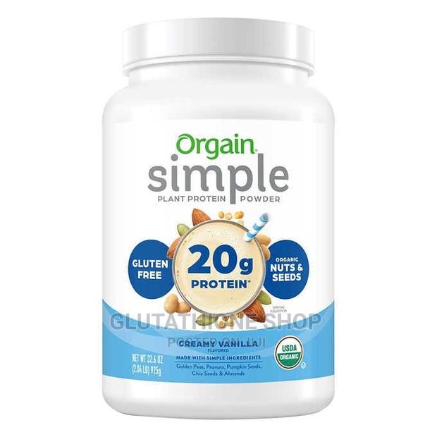 Orgain Simple Organic Plant Protein Powder, Vanilla · Photo 1