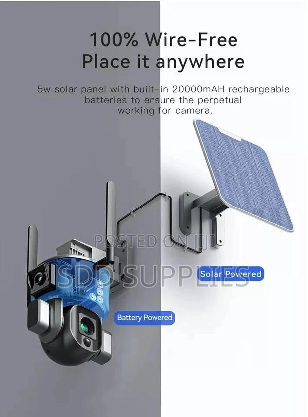 Dual Lens 4g 4k/8mp Resolution Solar Ptz Camera 10x Zoom · Photo 2