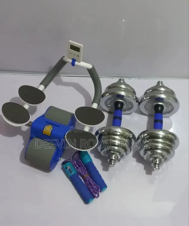 Dumbbell 25kg + Automatic Rebound Roller + Skipping Rope · Photo 1