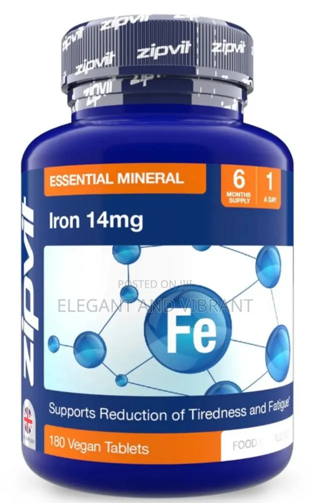 Iron 14mg - High Strength Energy, 90 Tiredness Fatiguetablets · Photo 1