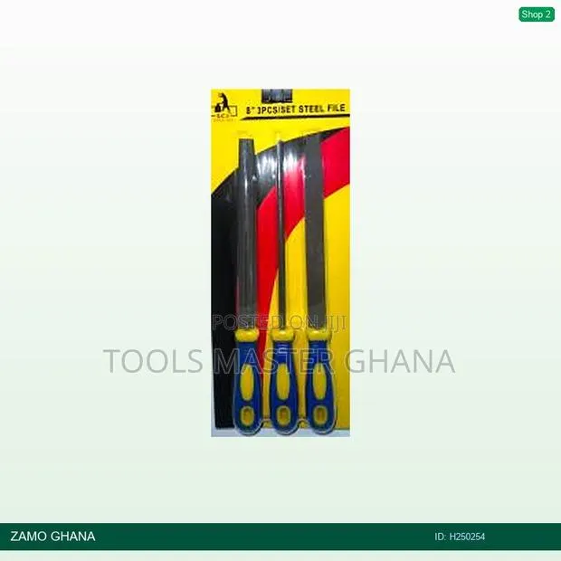 LCJ 3pcs 8 Inch Metal Steel File Set - H250254 · Photo 1