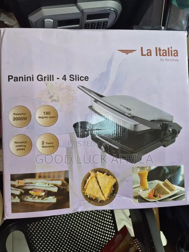 La Italia Panini Grill Maker – 2000 Watts · Photo 1