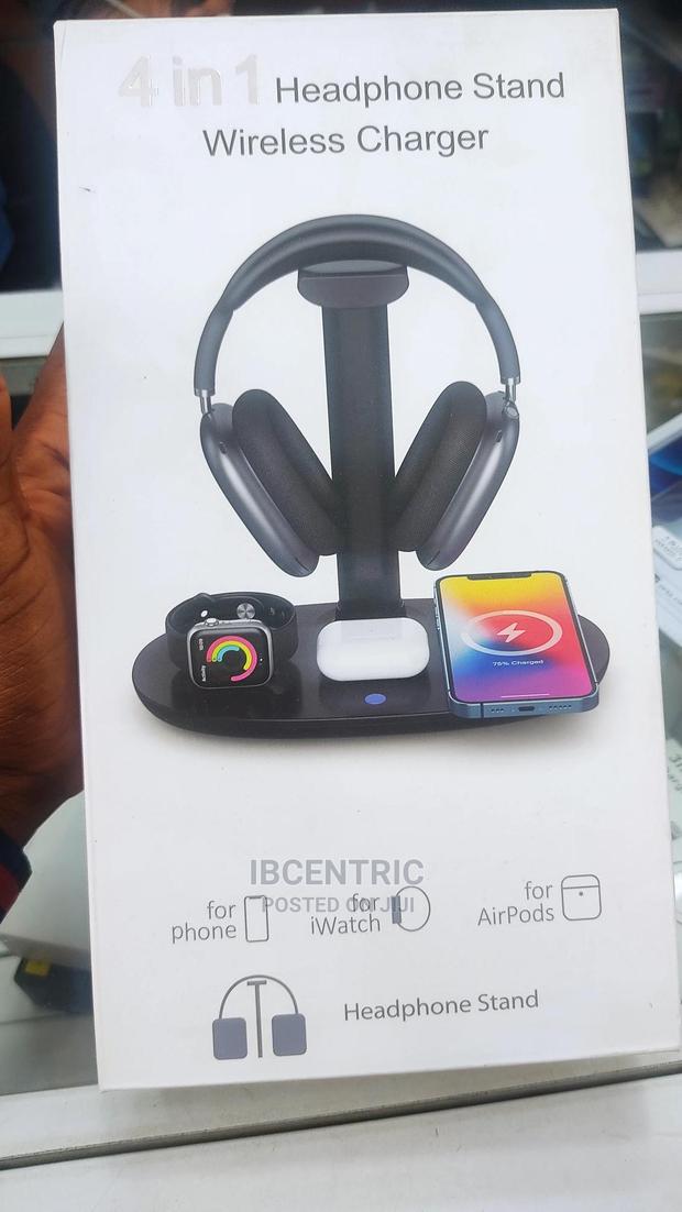 4 in 1 Headphone Stand With Wireless Charger · Photo 1
