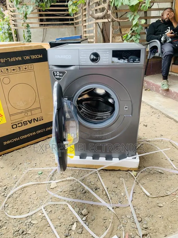 Nasco Nasfl-Js10kg-S Front Load Washing Machine โ 10kg ยท Photo 1