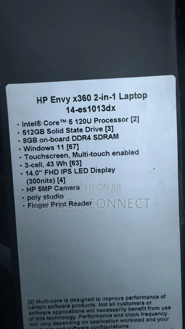 New Laptop HP Envy 14 8GB Intel Core i5 SSD 512GB · Photo 4