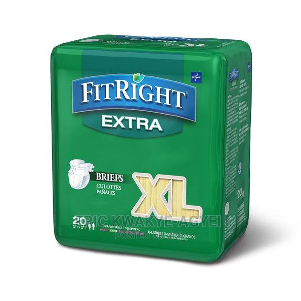 Medline Fitright Extra Heavy Absorbency Adult Briefs, XL · Photo 1