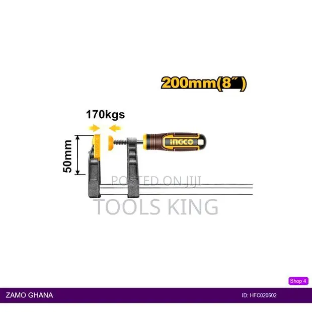 F Clamp With Plastic - Hfc020502 · Photo 1