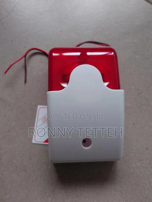 Siren Alarm 103 Db Horn 220 V Or 12 V Wiring Flashing Alarm · Photo 1