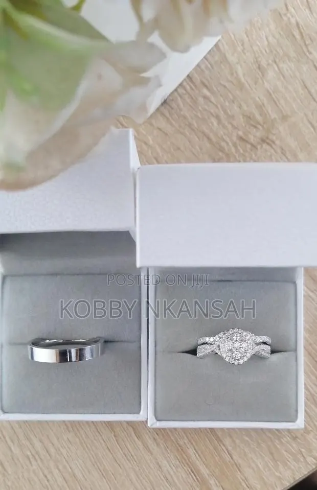 3set Silver Wedding Rings · Photo 1