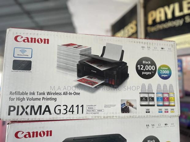 With This Canon Pixma 3411 U Can Print 12000b/W 7000 Color · Photo 1
