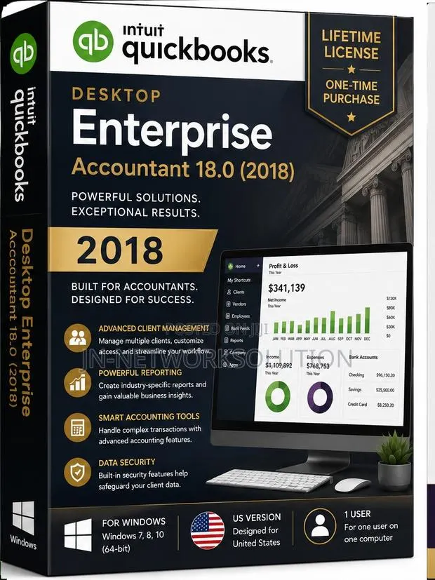 Intuit QuickBooks Desktop Enterprise Accountant 18.0 (2018) Lifetime · Photo 1