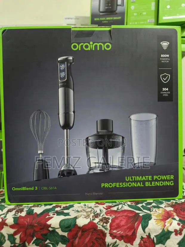 Oraimo OmniBlend 3 800W 6In1 Rapid Blending Hand Blender · Photo 1