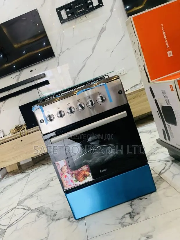 Essential Good Volcano Ferre 50x60 Gas Cooker – New Line, 4 Burners · Photo 1
